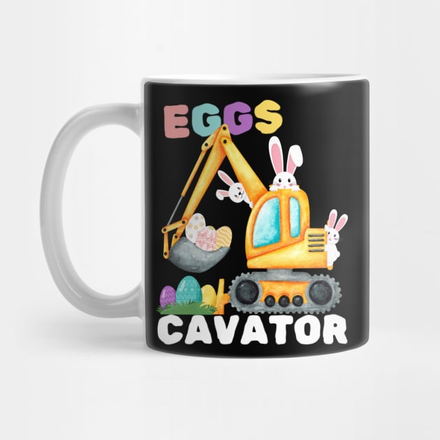 Easter Eggs Cavator Excavator by Teewyld